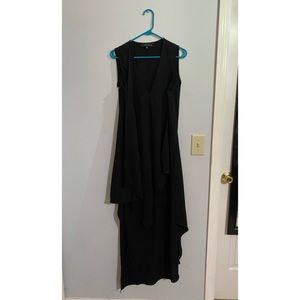 High low black dress